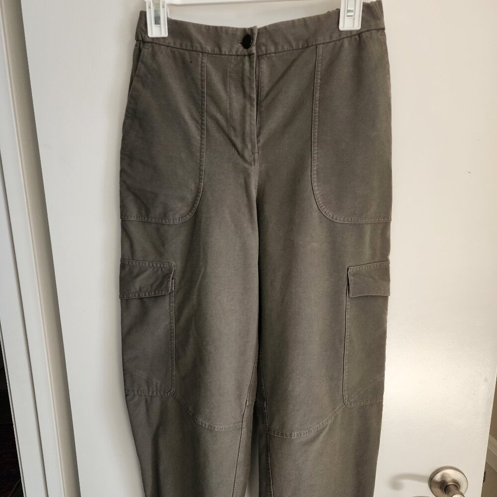 Lululemon Utility Cargo Crop Pants Size 27 Taupe Utility Stretch Cotton